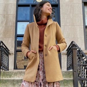 Wilfred The Cocoon Coat in Gold Camel, Size Small NEW WITH TAGS